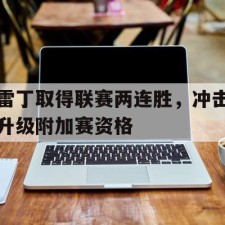 爱游戏体育-雷丁取得联赛两连胜，冲击升级附加赛资格()